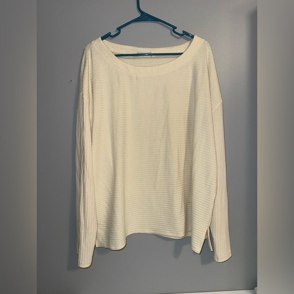 Wonderly Studio Ivory Ribbed Top